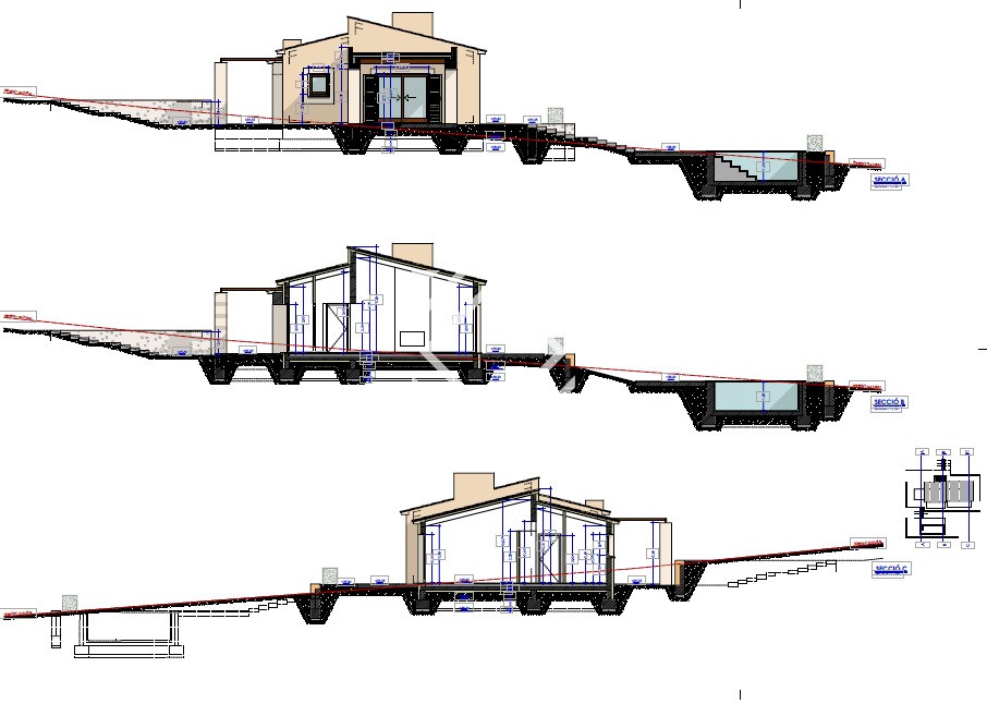 Foto del plano de la casa 1